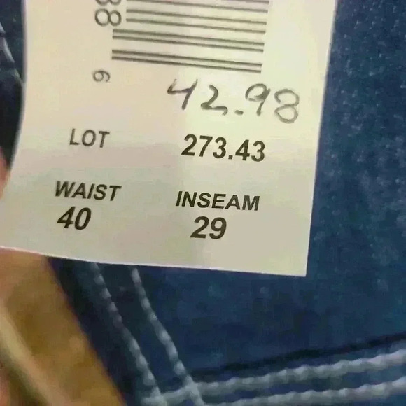 Key NWT overalls men's size 40 inseam 29 denim bib - Picture 6 of 10